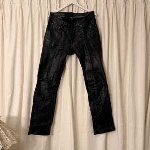 Vintage Tom of Finland Black Leather Pants 34